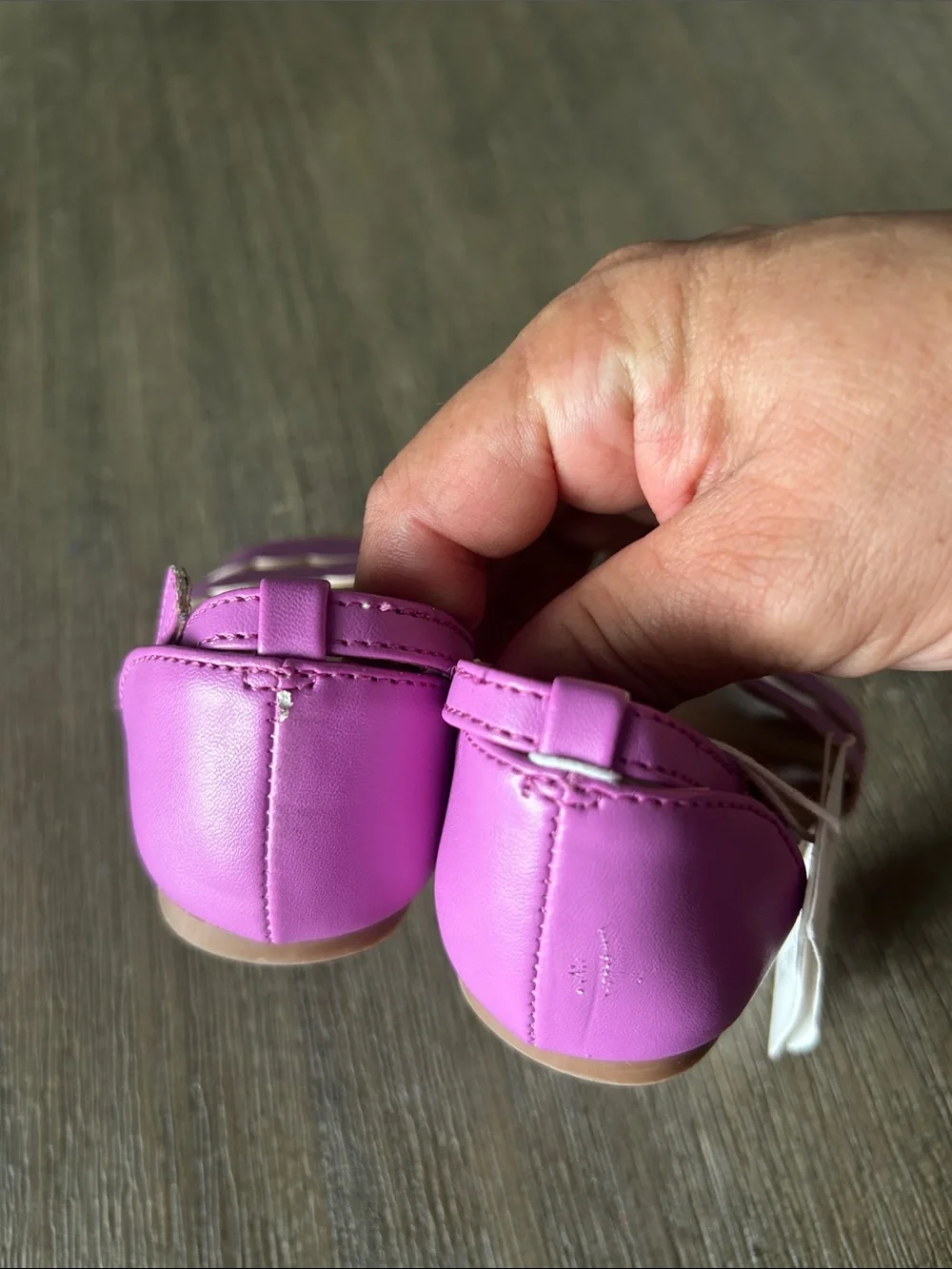 Janie and Jack Girls' Purple Scalloped Double Strap Sandals, Sz.6, Mew w/Tag.